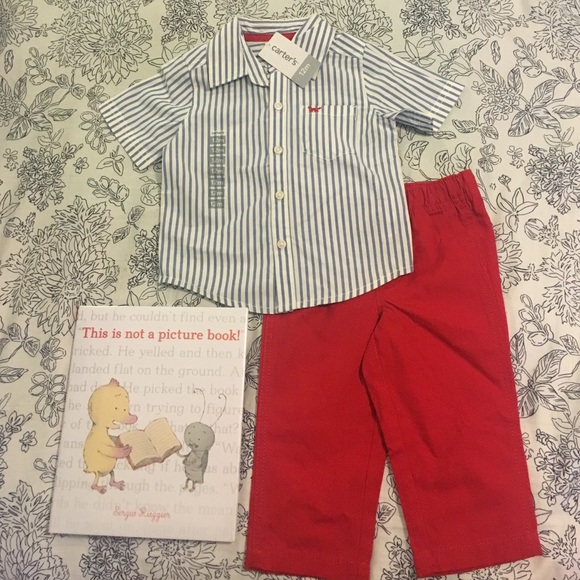 🔥MAKE AN OFFER🔥Carters collard shirt w/pants