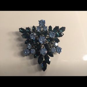 Blue Snowflake Brooch