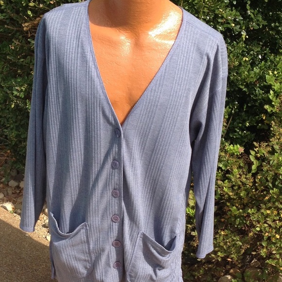 LAUREN BROOKE Jackets & Blazers - Blue long sleeved jacket.