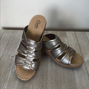 Clarks Bendable Wedges. Barely worn. 8.5