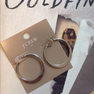 J. Crew silver hoop earrings