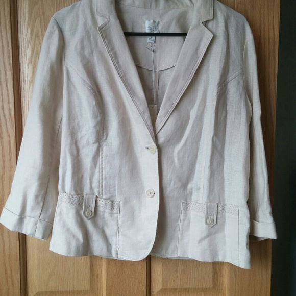 NWT! LC Linen Blazer - Picture 2 of 4