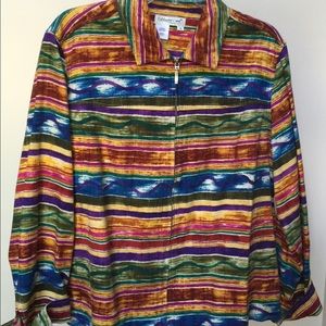 Coldwater Creek multicolor jacket 1X 100% Cotton