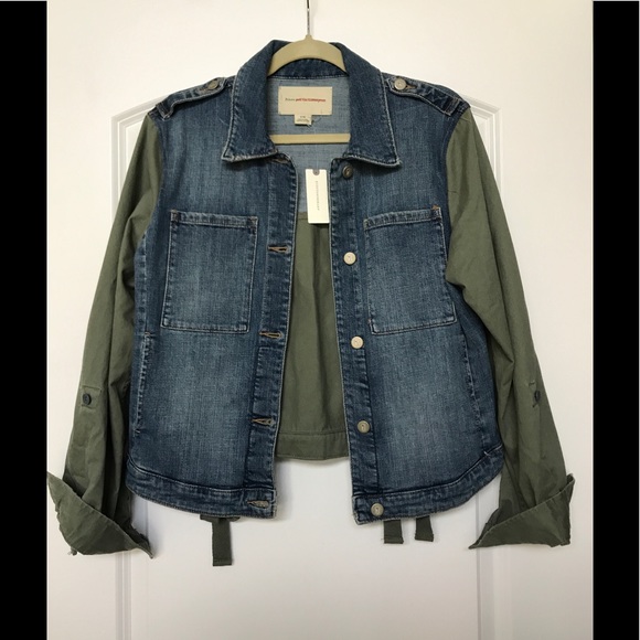 Anthropologie Pilcro denim military jacket Med NWT - Picture 4 of 6