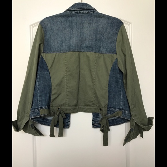 Anthropologie Pilcro denim military jacket Med NWT - Picture 5 of 6