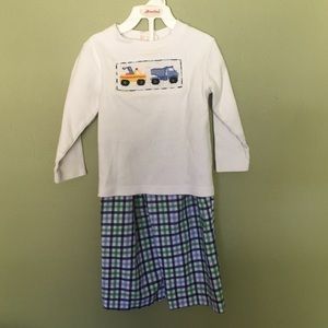 Smocked construction vehicles!