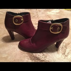 Coach Burgundy Nicolete Ankle Boot - size 7.5