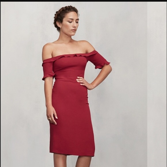✨NWT REFORMATION Petites Antonia Dress✨Cherry Bomb