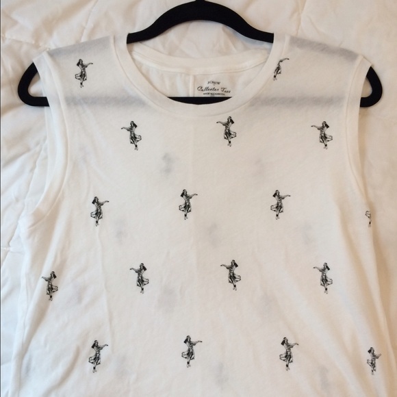 J. Crew hula dancer collector tee