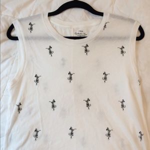 J. Crew hula dancer collector tee