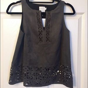 NWT Anthropologie Cutout Tank blouse