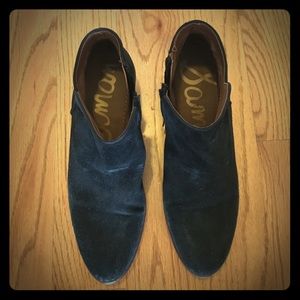 Sam Edelman Black Suede Booties