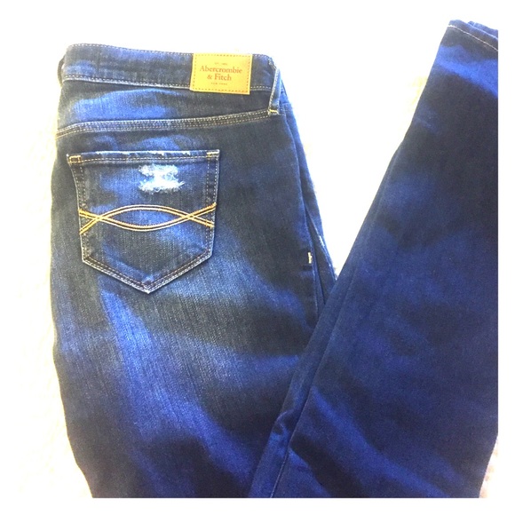 Abercrombie and Fitch weathered denim jeans