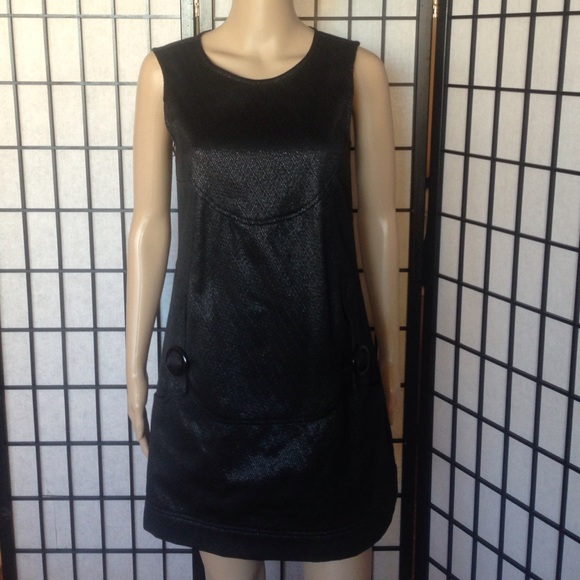Black Midi Dress with Pockets