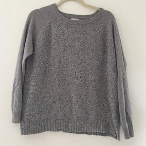 Joie marled baseball sleeve sweater XS