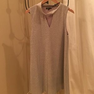 C. Live silver sparkle cocktail dress, L