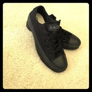 All Black Converse
