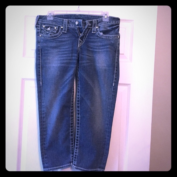 True Religion Jeweled Capri Pants