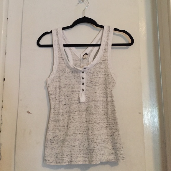 Free People racerback henley tank