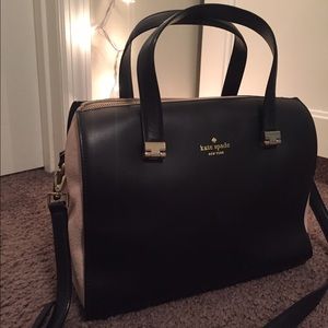 Black Kate Spade with tan suede sides!