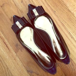 Coach patent leather flats