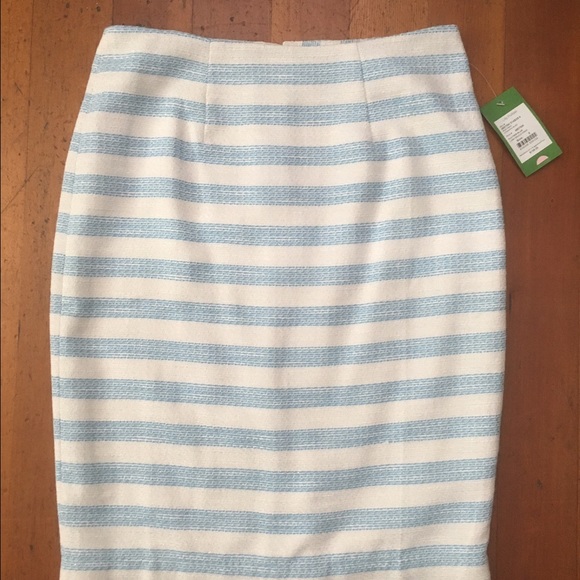 NWT Lilly Pultizer Blue Hyacinth Pencil Skirt