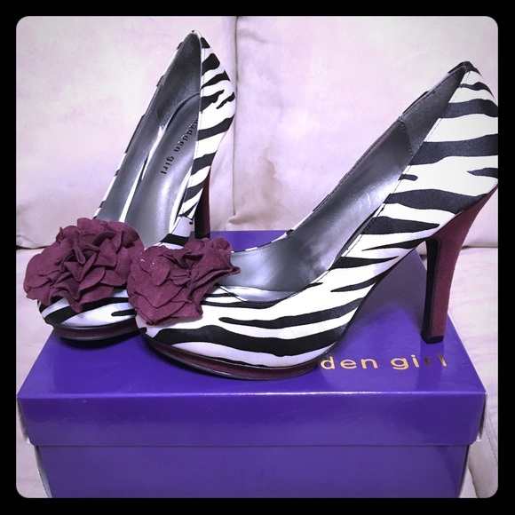 Madden Girl Zebra & Suede Pumps - Picture 1 of 3