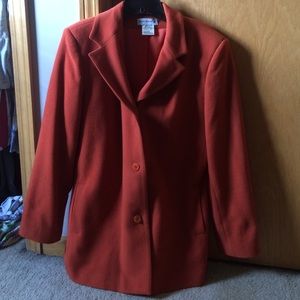 Burnt orange wool jacket