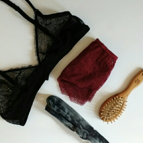 American Apparel Abstract Lace Bra