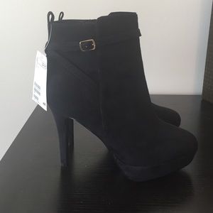 H&M Black Heeled Booties