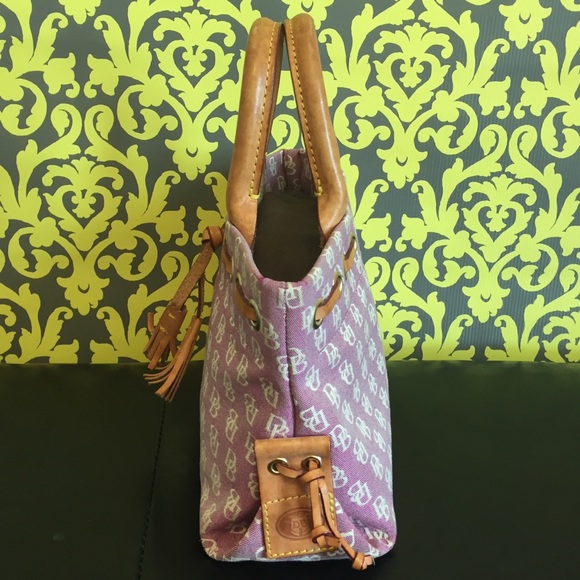 Dooney and Bourke Signature Pink Satchel - Picture 3 of 11