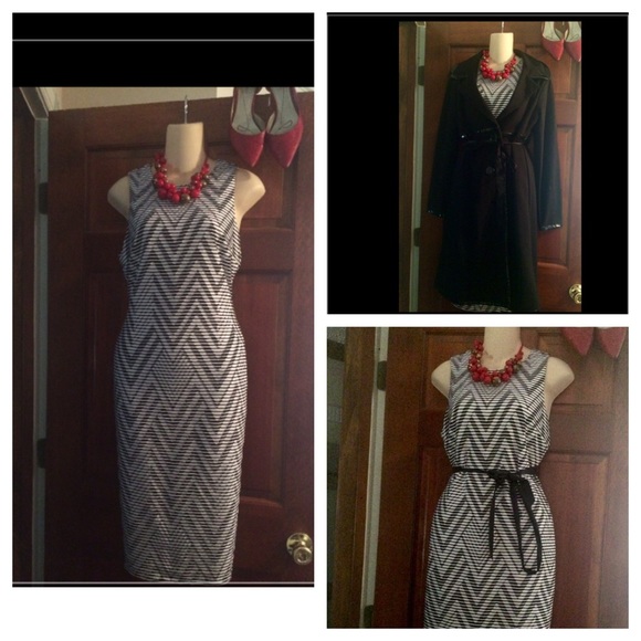 Calvin Klein Black & White Dress.