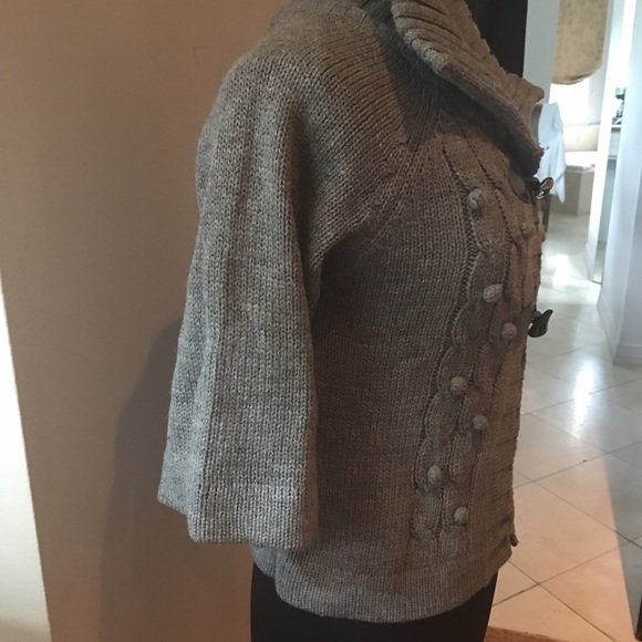 Gray Toggle Sweater - image 2