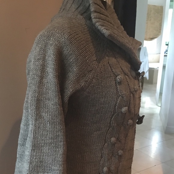 Gray Toggle Sweater - image 4