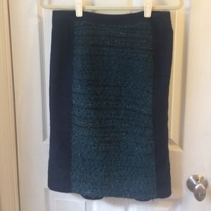 Tory Burch Navy & green skirt