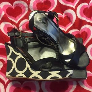 Black Charles by Charles David wedges
