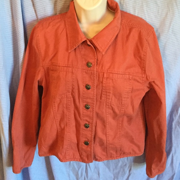 Christopher & Banks Jackets & Blazers - Rust color fall jean jacket style