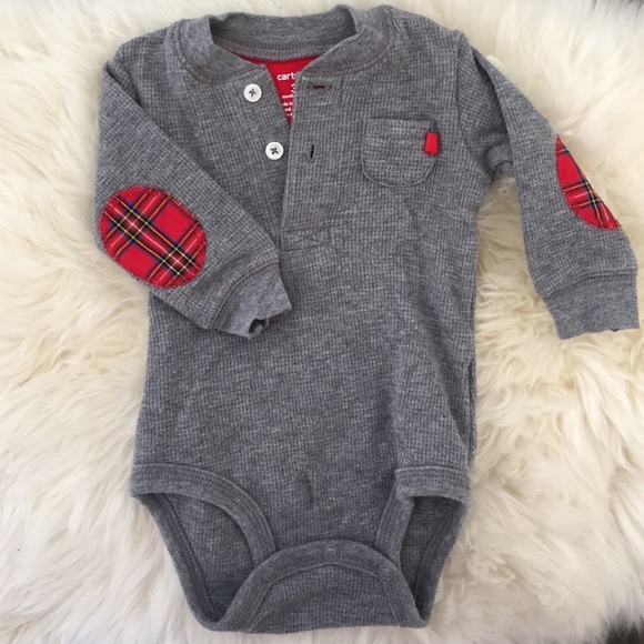 Carter's Baby waffle tee/henley