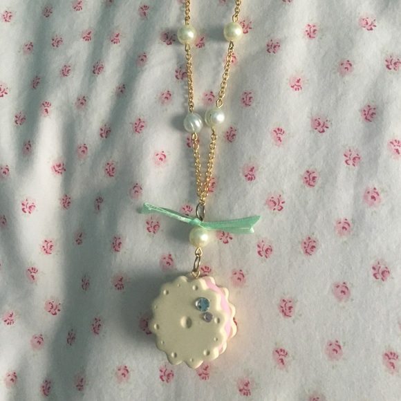 Cute kawaii cookie necklace