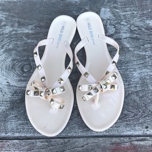 Studded Jelly Sandals