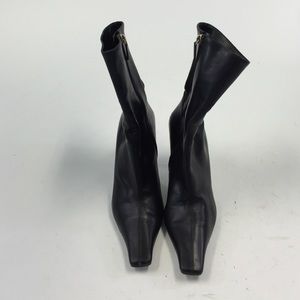 Black Leather Gucci Booties SZ 7.5B