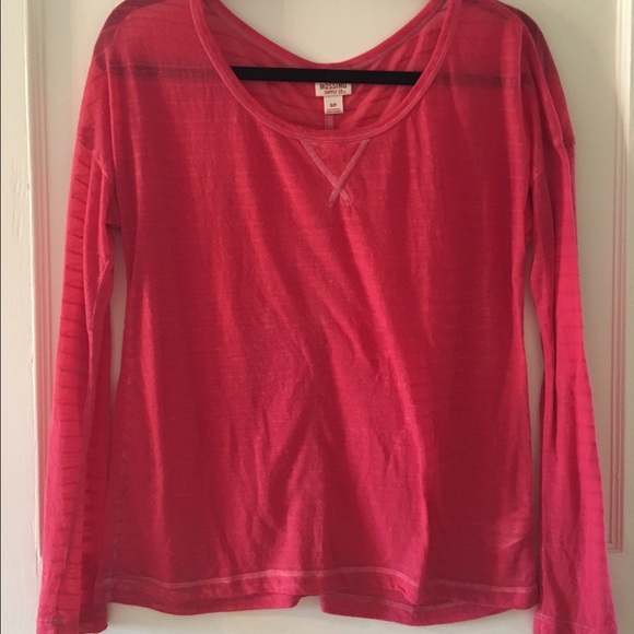 Long sleeve sheer top