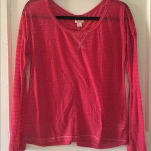 Long sleeve sheer top