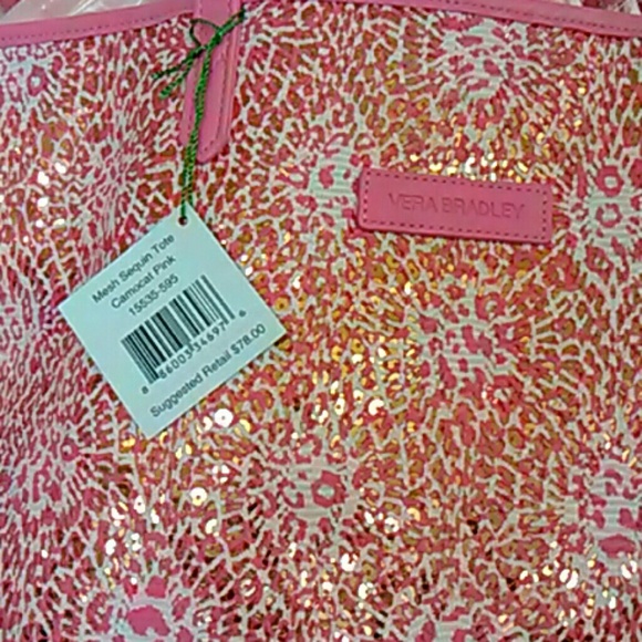 Beach bundle by Vera Bradley PINK Sparkle camocat - Picture 3 of 4