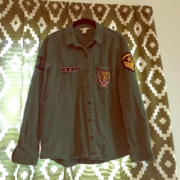 Patchwork Military/Utility Jacket