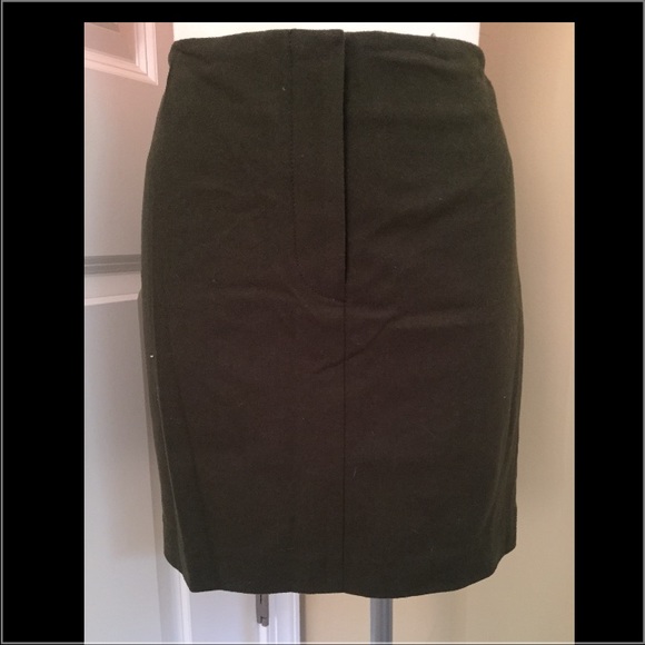 J Crew army green skirt size 8