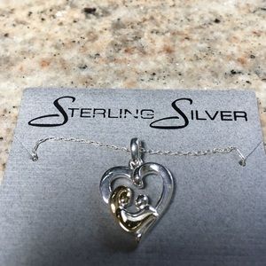 Sterling Silver Mother Child necklace