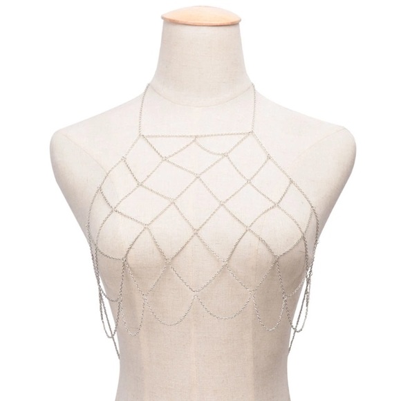 Silver Chain Bra - Picture 3 of 3