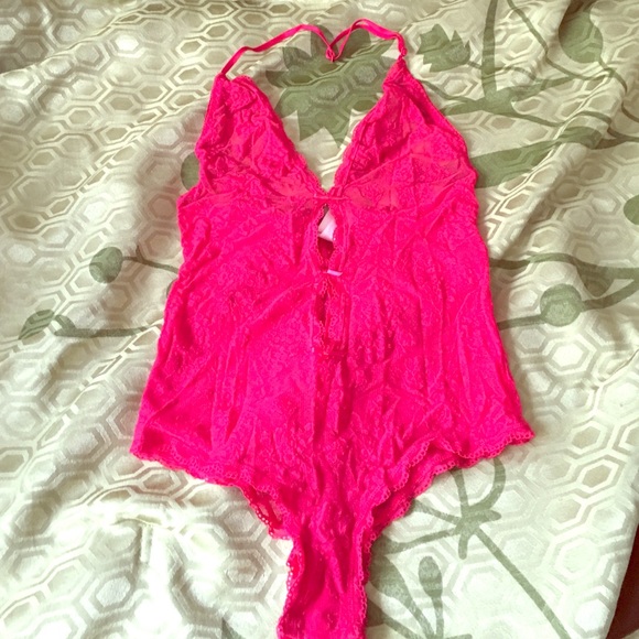 Victoria's Secret Red lacy teddy