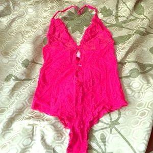Victoria's Secret Red lacy teddy